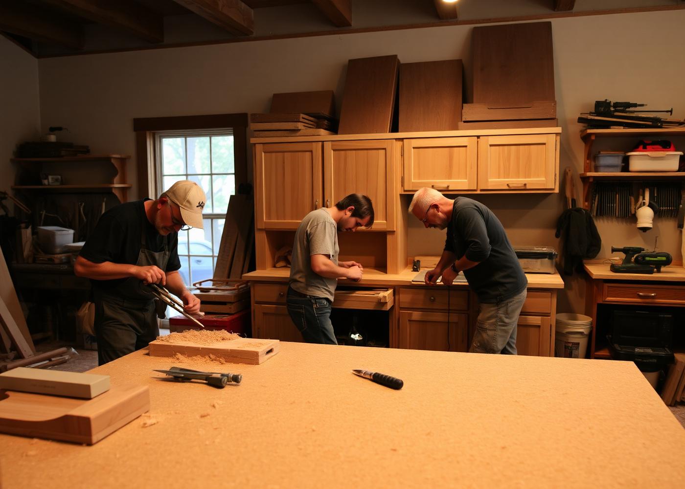 Craftsmen at work