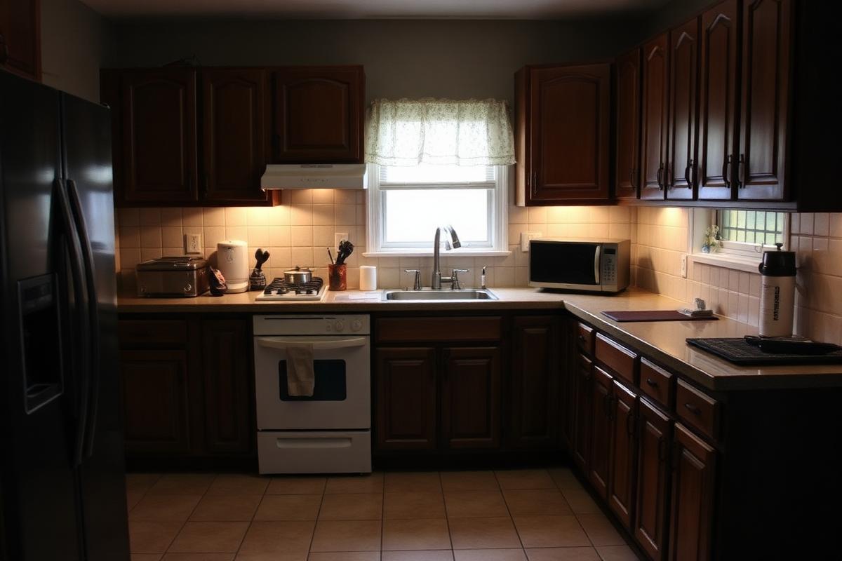 Kitchen before Anchor Stone remodel